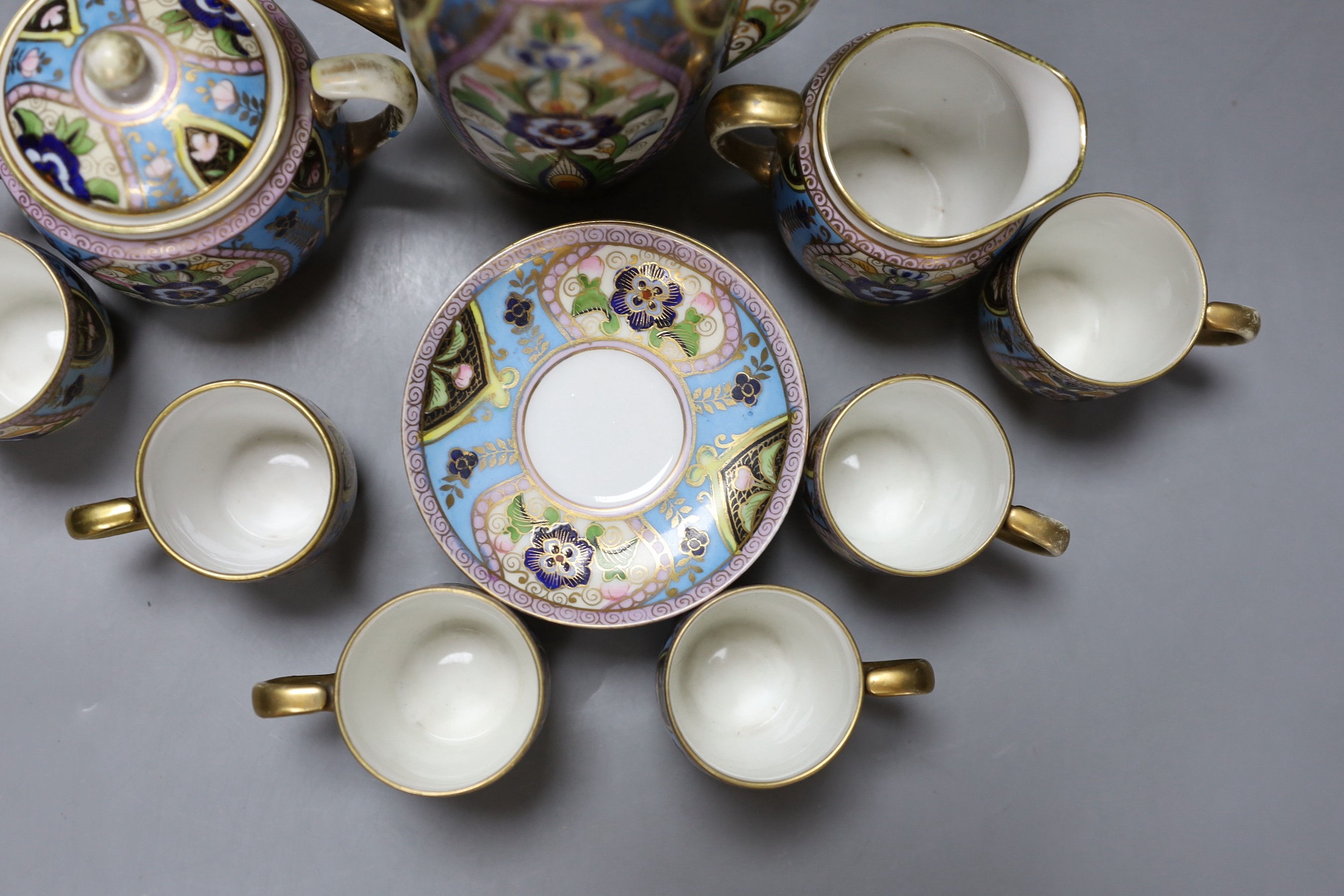 A Noritake six-piece coffee set